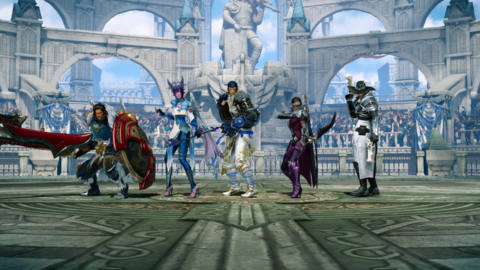 Several characters from Lost Ark standing next to each other