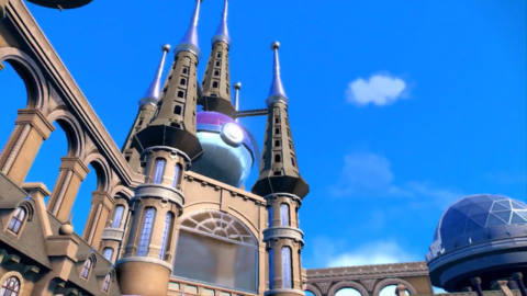 a castle appearing in the new Pokemon Scarlet and Pokemon Violet on Nintendo Switch
