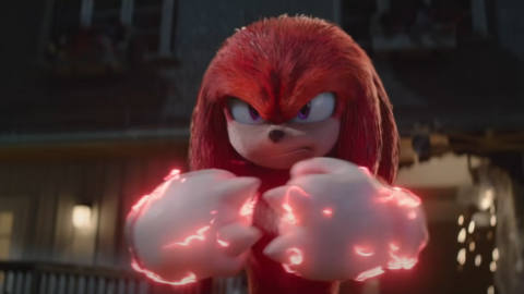 Knuckles the Echidna from Sonic 2 the movie