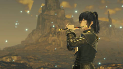 a young man playing a flute in Xenoblade Chronicles 3
