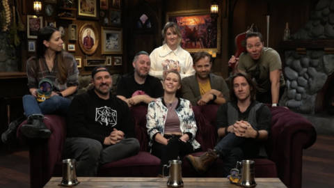 the cast of critical role smiling at the camera