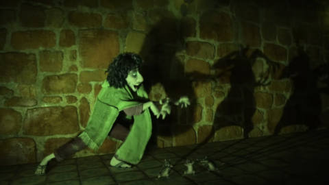 Bruno Madrigal dancing with some rats in Encanto, in a still during “We Don’t Talk About Bruno”