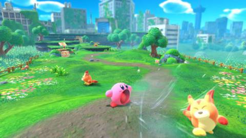 Kirby and the Forgotten Land is cute, simple, and monotonous