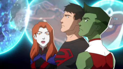 Miss Martian, Superboy, and Beast Boy in Young Justice.
