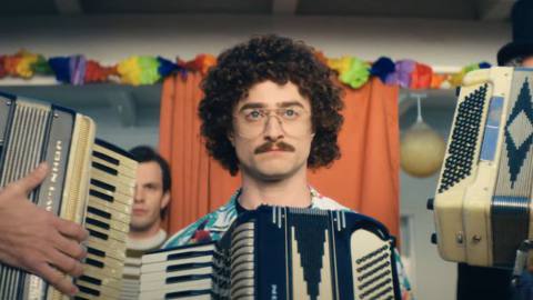 Daniel Radcliffe is clearly having the time of his life in the ‘Weird Al’ movie