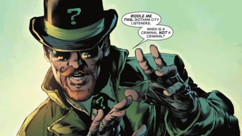New DC comic has Riddler committing his most heinous crime yet: starting a podcast