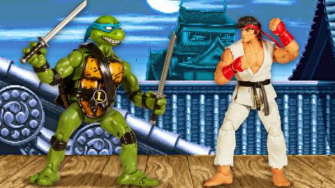 These Street Fighter Versus Teenage Mutant Ninja Turtles Action Figure Sets Look Amazing