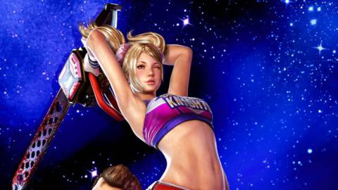 A young cheerleader wields a chainsaw in Lollipop Chainsaw