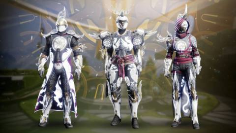 A group of Guardians stand around in their Solstice of Heroes 2022 armor in Destiny 2