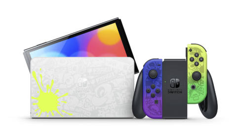 Nintendo launching a special edition Splatoon 3-themed Switch-OLED Model next month