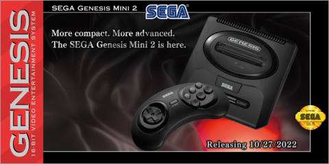 SEGA Genesis Mini 2 confirmed for North America, launches October 27