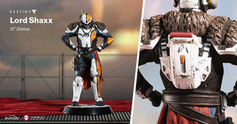 This 12″ Destiny Lord Shaxx statue is now available to pre-order