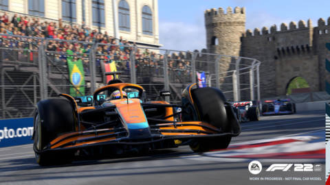 McLaren at Baku in F1 22