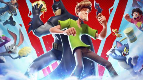 Batman and Shaggy stand back to back in key art from MultiVersus