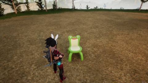 Animal Crossing’s infamous froggy chair is in Palworld