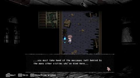 Best JRPGs - In Corpse Party, the player is urged to 