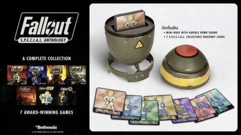 A new Fallout anthology stuffed inside a mini-nuke is set to drop the day before the Fallout TV series on Amazon