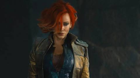Borderlands film first look shows red-haired Cate Blanchett staring into a manhole