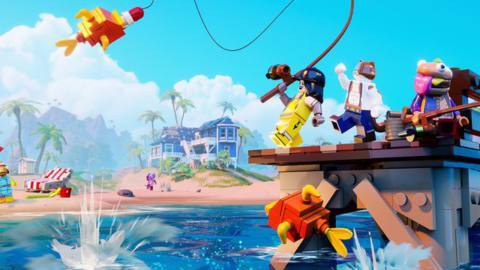 Even Lego Fortnite loves a fishing minigame