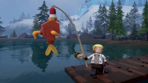 How to unlock and craft fishing rods in Lego Fortnite