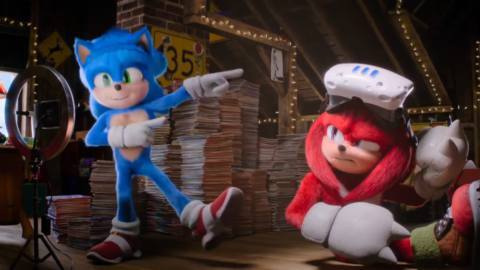 Knuckles gets into VR and bullies his human friend in the first trailer for his Paramount+ show