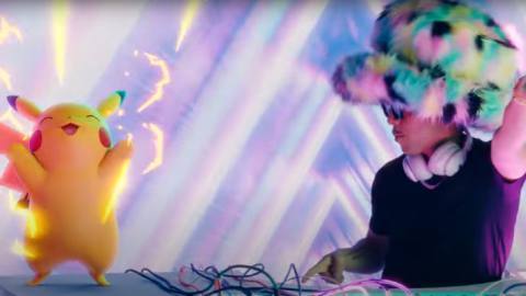 Pikachu’s latest music video cameo sees him be abducted by a man in a big hat’s techno spaceship