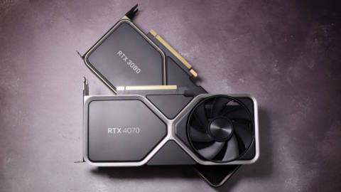 Nvidia RTX 4070 and RTX 3080 Founders Edition graphics cards