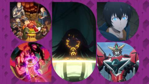 A collage of anime that have aired throughout the winter 2024 season