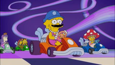 The Simpsons’ Mario Kart parody is the closest we’ve got to a Hit & Run sequel