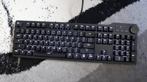 Das Keyboard 6 Professional keyboard on a carpet.
