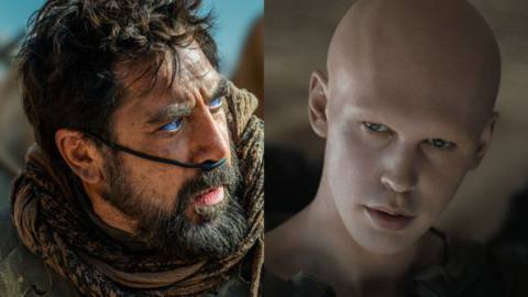 Image showing headshots of Javier Bardem and Austin Butler in Dune: Part Two