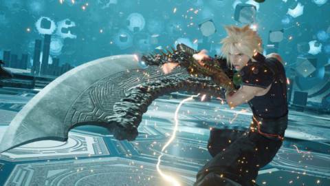Cloud wields the Igneous Saber to unleash his limit break in FF7 Rebirth