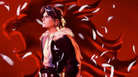 Artwork of Squall from Final Fantasy 8