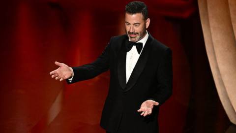 Jimmy Kimmel’s Oscars monologue ended on a moment of union solidarity