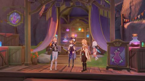 Potion event recipes and market news list for Genshin Impact