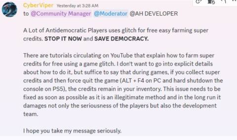 Arrowhead is aware Helldivers 2 players are using an ‘undemocratic’ exploit to easily farm Super Credits, but doesn’t seem too worried about it