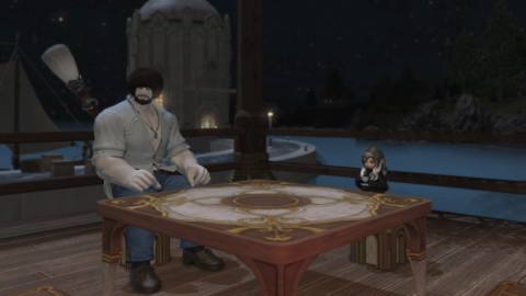 Final Fantasy 14’s newest class has inspired this buff Bob Ross to spread good vibes and turn the party into happy little clouds
