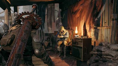 A Wanderer looks at Wallace, the guy who can create Archetypes out of items in Remnant 2