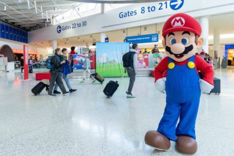 Nintendo Trapped Mario In JFK Airport For ‘Switch On The Go’ Initiative
