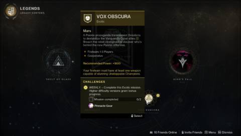 Destiny 2 breech-loaded grenade launcher - Vox Obscura