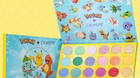 A Pokémon-inspired eyeshadow palette featuring a rainbow range of mattes and shimmers.