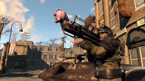 Fallout 4’s latest update has stopped explosive piggy banks turning into red signs, but VATS issues persist