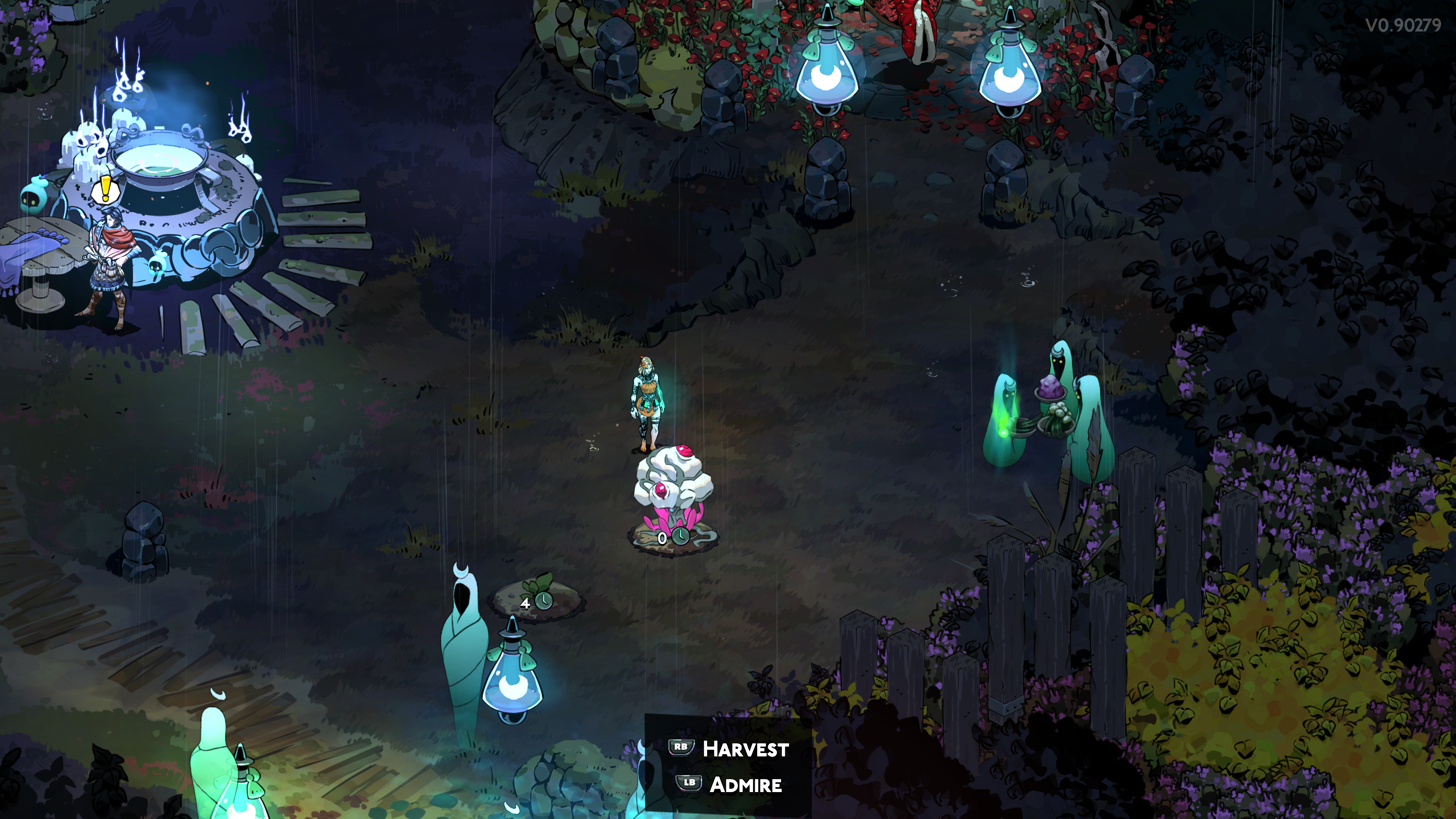 Hades 2 soil plot with Thalamus growing out of it