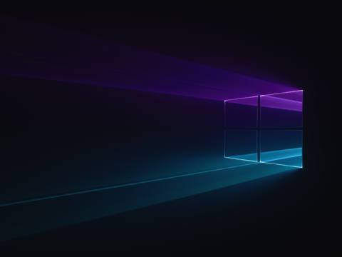 I was shocked to find out the Windows 10 desktop background wasn’t computer generated, but a picture of lasers being shot through an actual window