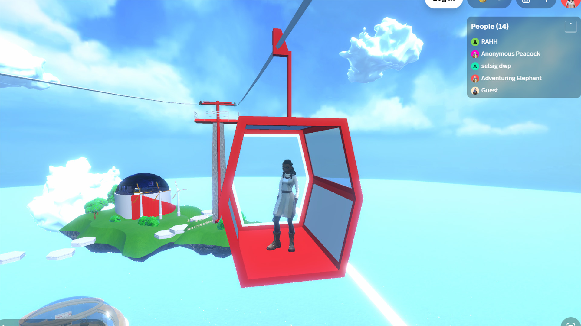 Screenshot from Visit Wales' metaverse project