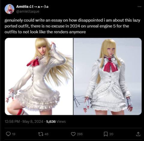 Tekken 8’s newest cash shop skin commits the cardinal sin of forgetting Lili’s skirt lace, Harada reassures fans he’ll ‘request a fix from the costume team’ for his wrongdoings