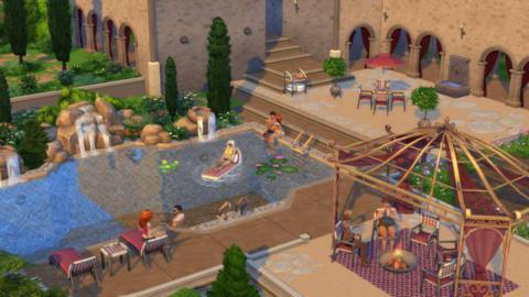 The Sims 4’s next kits focus on poolside luxury and cozy bistro dining