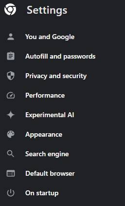 images from Chrome settings directing the user to setting a new default search tool