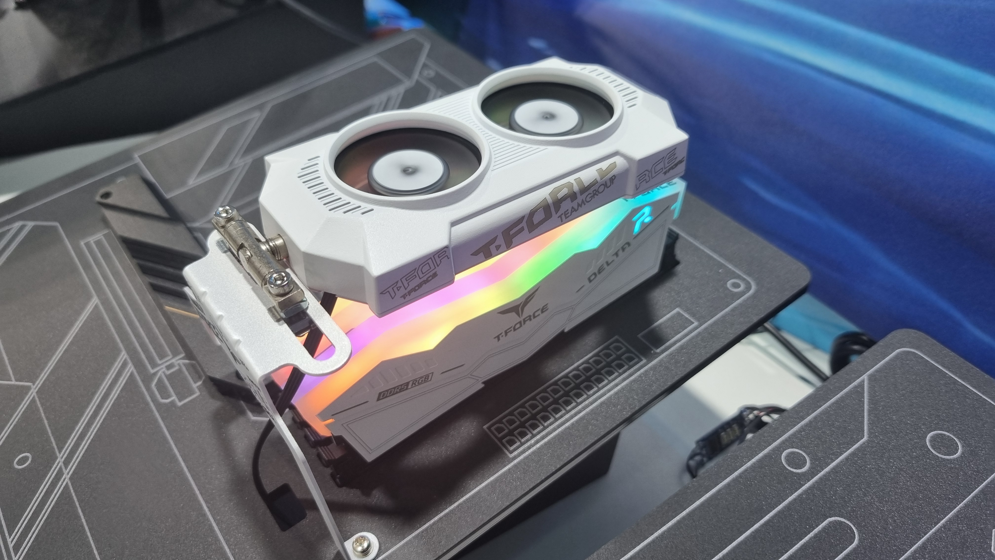 A RAM cooler from Team Group at Computex 2024