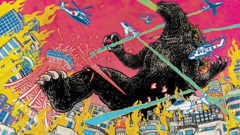 Illustrated box art for Godzilla: The Showa-Era Films, 1954–1975